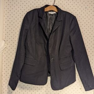 Liz Claiborne M Blazer Cotton sheen  Pockets NWOT Y2K Office Work Capsule